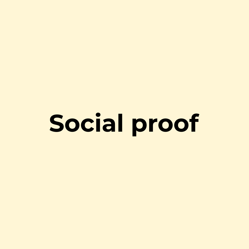 Social proof placeholder