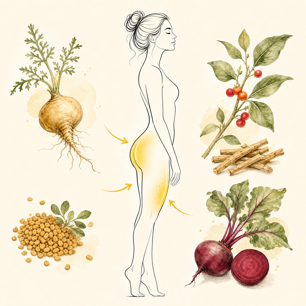 How the curve signal sends weight to hips, thighs and booty